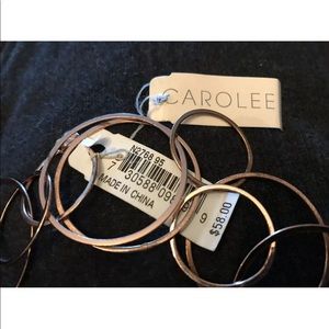 CAROLEE BLOOMINGDALES CIRCULAR GOLD TONE CHAIN